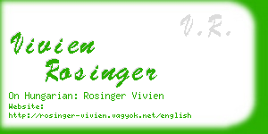 vivien rosinger business card